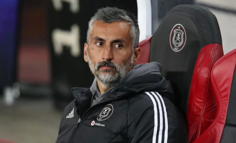 Orlando Pirates coach Jose Riveiro not in a happy mood