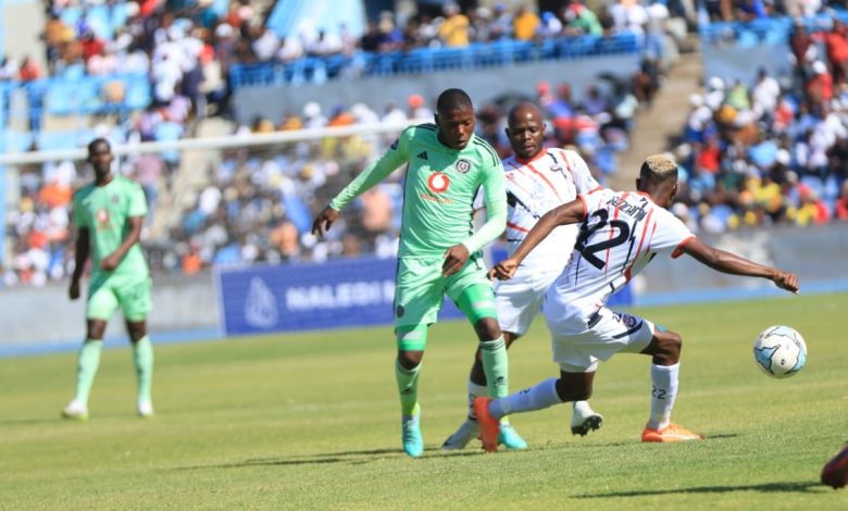 Jwaneng Galaxy in action against Orlando Pirates in the CAF Champions League preliminary rounds
