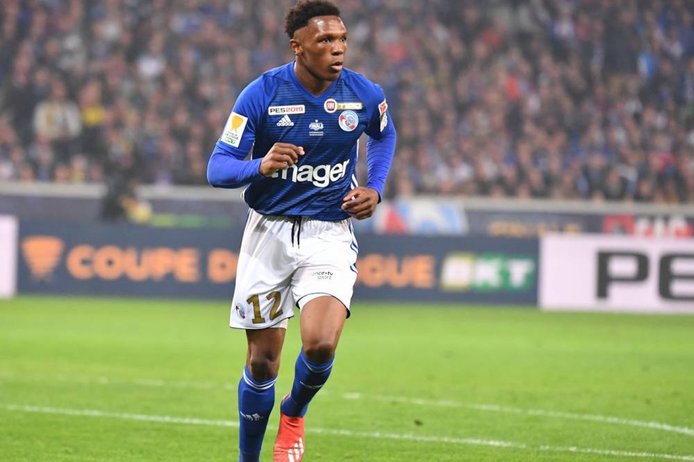 Lebo Mothiba of RC Strasbourg Alsace