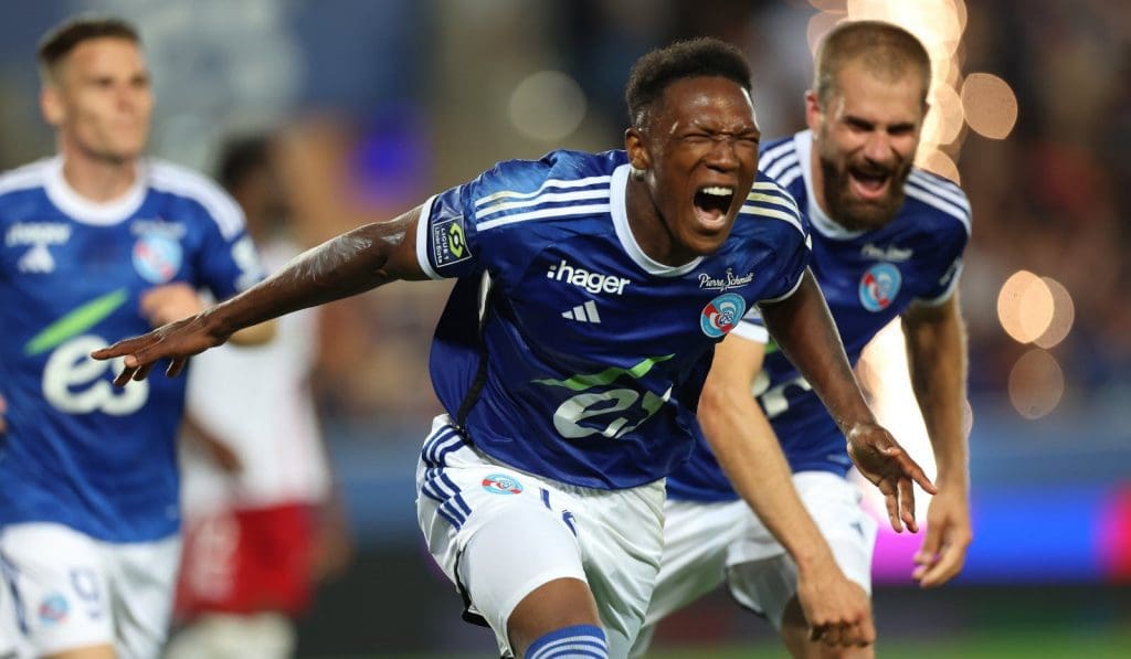 Lebo Mothiba of Strasbourg