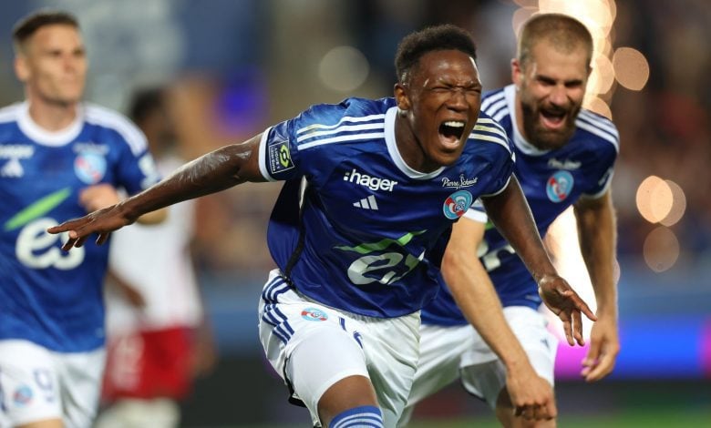 Lebo Mothiba of Strasbourg