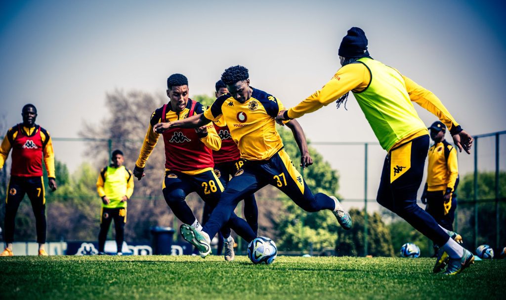 Luke Fleurs at training with Kaizer Chiefs