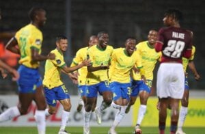 Mamelodi Sundowns celebrating a goal