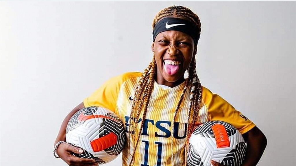 East Tennessee State midfielder Sinoxolo Cesane.