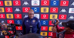 Molefi Ntseki addressing the media