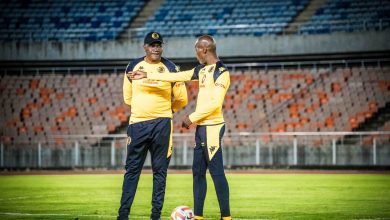 Kaizer Chiefs coach Molefi Ntseki and Arthur Zwane