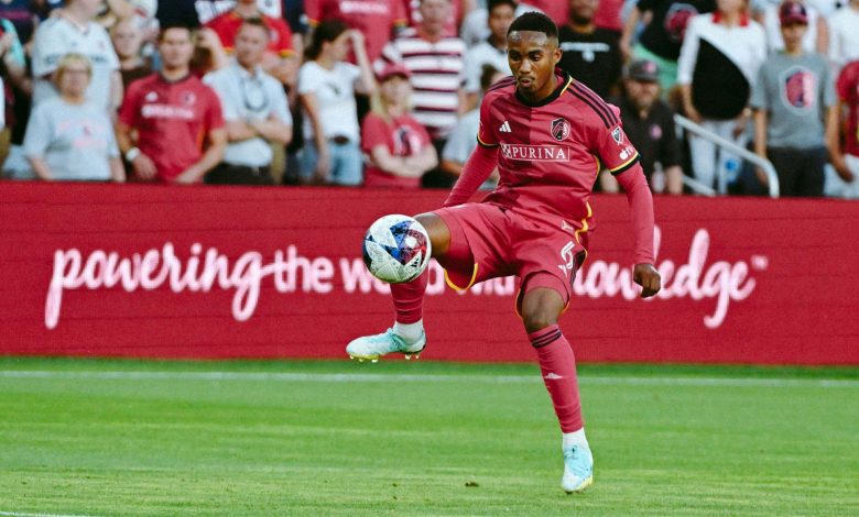 Njabulo Blom in action for St Louis City