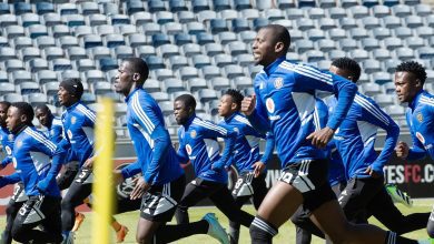 Orlando Pirates during a training session