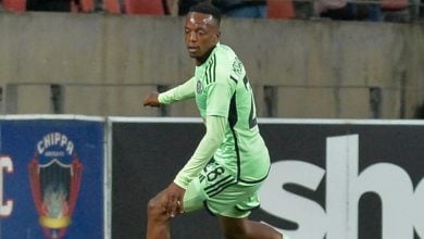 Patrick Maswanganyi in action for Orlando Pirates