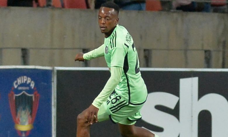 Patrick Maswanganyi in action for Orlando Pirates