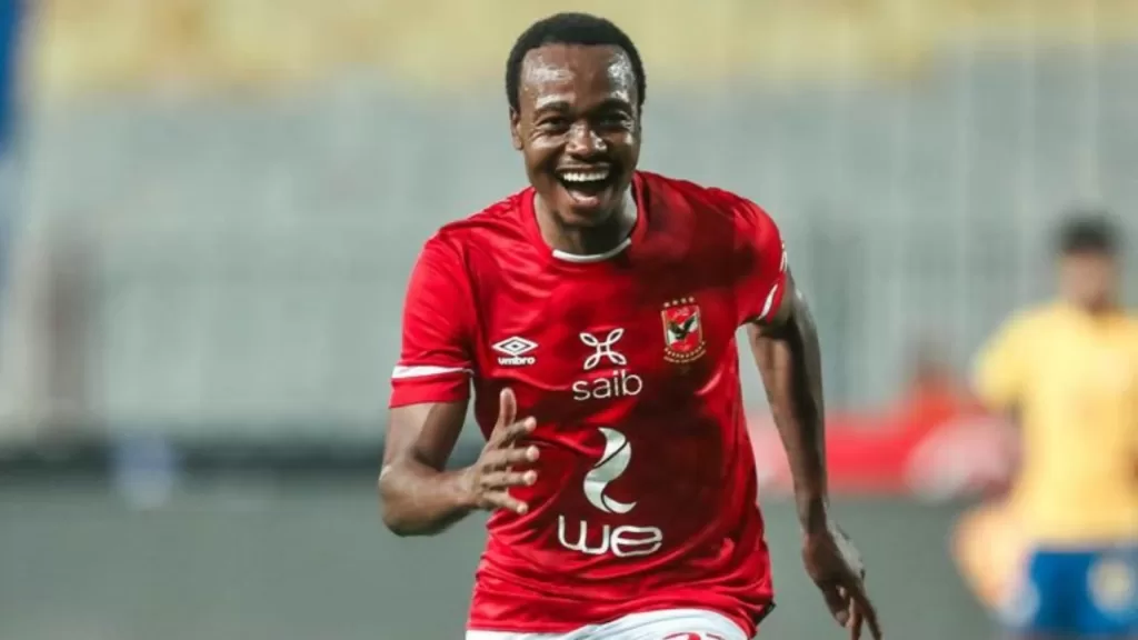 Percy Tau in action for Al Ahly 