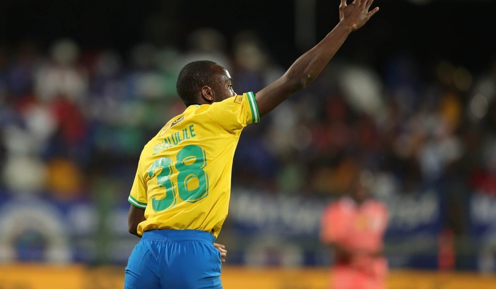 Peter Shalulile in action for Mamelodi Sundowns