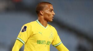 Rivaldo Coetzee in action for Mamelodi Sundowns in the DStv Premiership