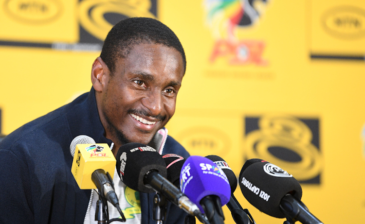 Rulani Mokwena during a MTN8 press conference