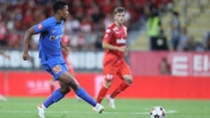 Former Kaizer Chiefs centre-back in action for FCSB