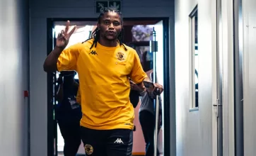 Siyethemba Sithebe of Kaizer Chiefs before a game