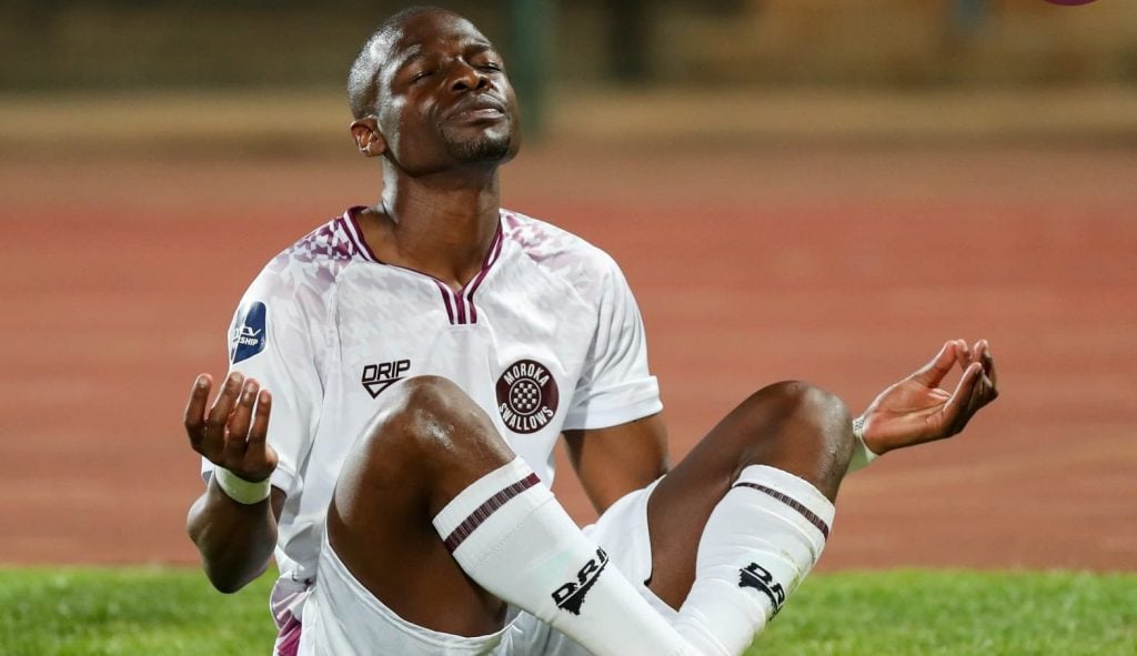 Moroka Swallows striker Tshegofatso Mabasa