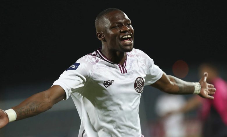 Moroka Swallows striker Tshegofatso Mabasa