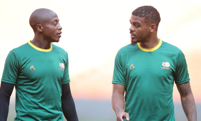 Bafana Bafana strikers Zakhele Lepasa and Lyle Foster