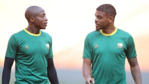 Bafana Bafana strikers Zakhele Lepasa and Lyle Foster