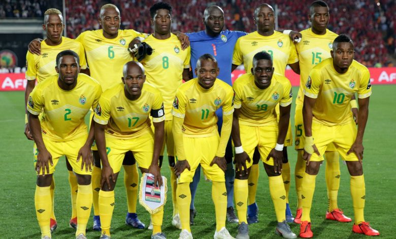 Zimbabwe national team pose for a photo during the 2019 AFCON finals