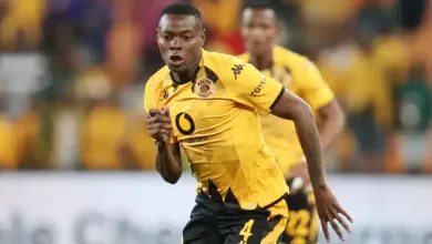 Kaizer Chiefs defender Zitha Kwinika in action