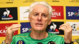 Bafana Bafana head coach Hugo Broos.