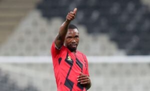 Bernard Parker in action for TS Galaxy in thr DStv Premiership
