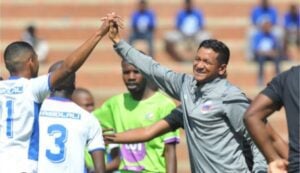 New La Masia coach Daine Klate celebrate with players