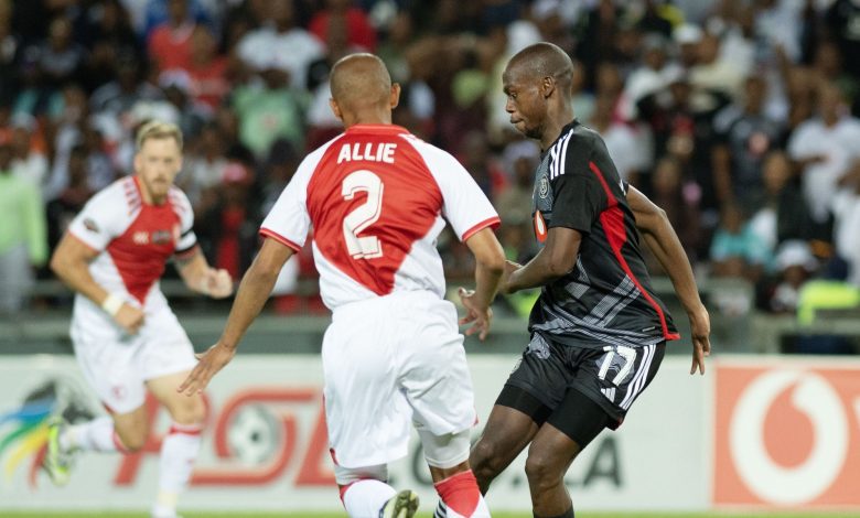 Evidence Makgopa in action vs CT Spurs in the Carling Knockout Cup