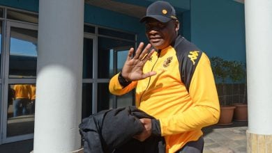 Ntseki Molefi, head coach of Kaizer Chiefs during team arrivals