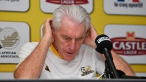 Bafana Bafana head coach Hugo Broos.