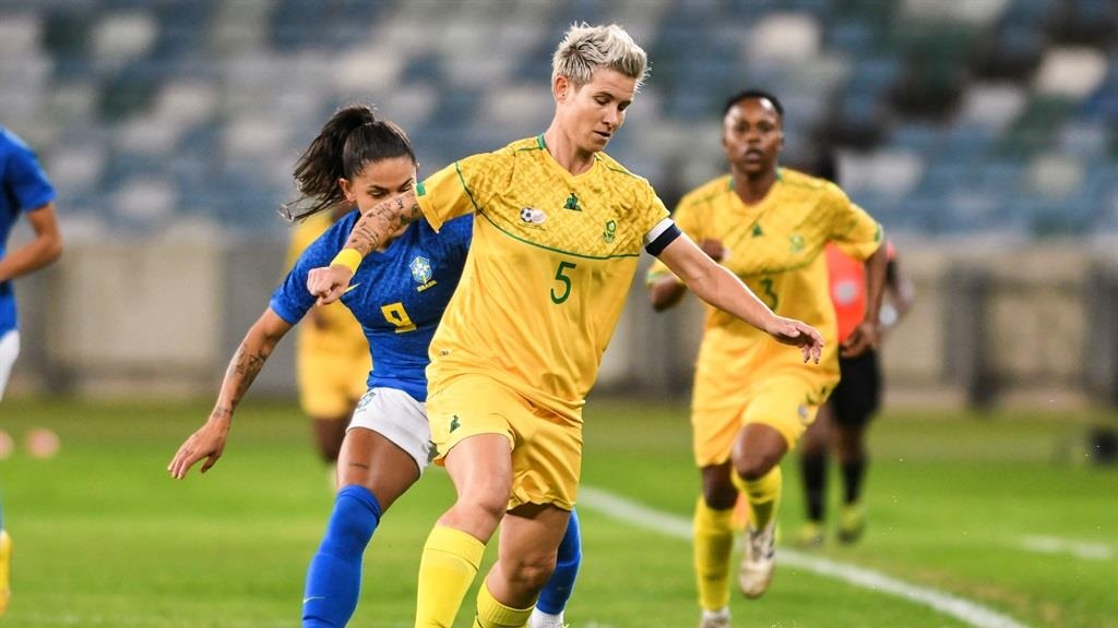 Banyana Banyana stalwart Janine van Wyk in action.