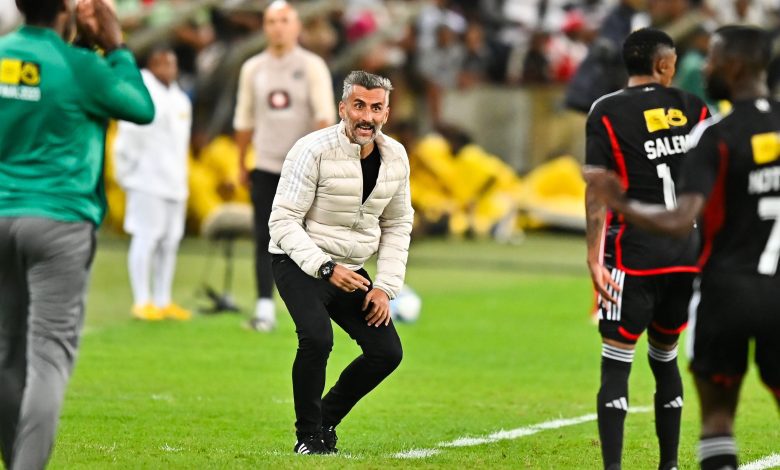 Jose Riveiro on the touchline during the MTN8 final against Mamelodi Sundowns