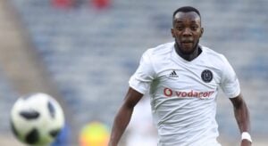 Justin Shonga in action for Orlando Pirates