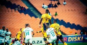 Kaizer Chiefs in action against AmaZulu FC in. The Carling Knockout Cup