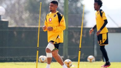 Keagan Dolly during a training session at Kaizer Chiefs Village