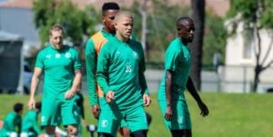 Luke Baartman training with the Cape Town Spurs senior team