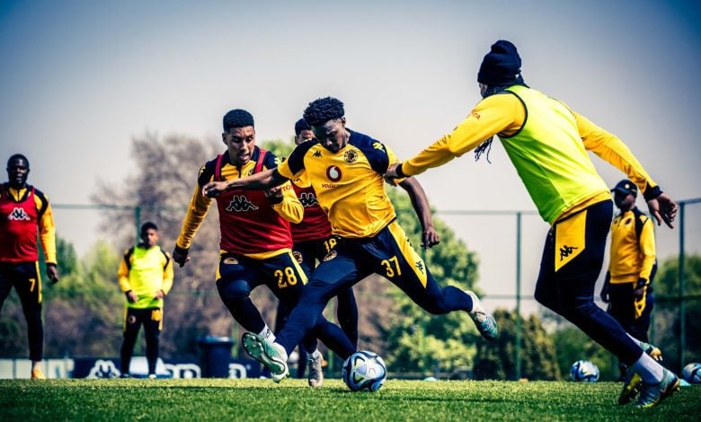 Luke Fleurs training with Kaizer Chiefs at the Kaizer Chiefs Village