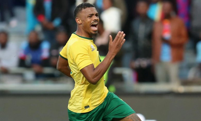 Lyle Foster in action Bafana Bafana