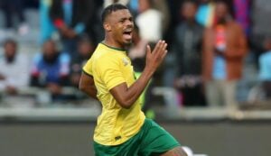 Lyle Foster in action Bafana Bafana