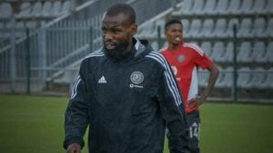 Orlando Pirates midfielder Makhehleni Makhaula.