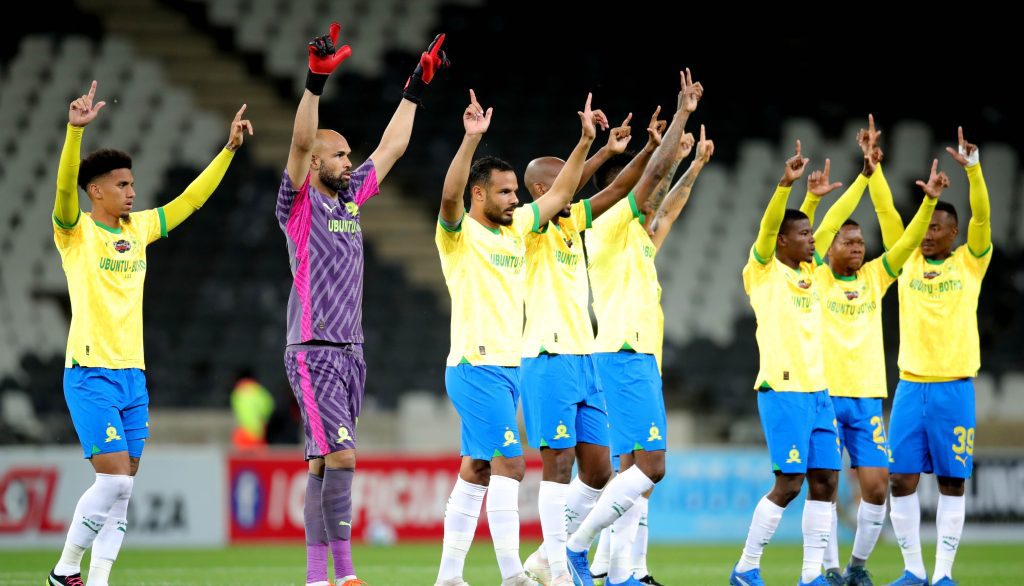 Mamelodi Sundowns in action against TS Galaxy in the Carling Knockout Cup