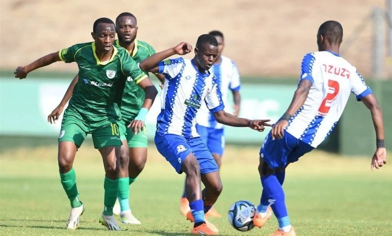 Maritzburg United in action against Baroka FC in the Motsepe Foundation Championship