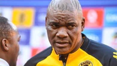 Molefi Ntseki at a pre-match press conference