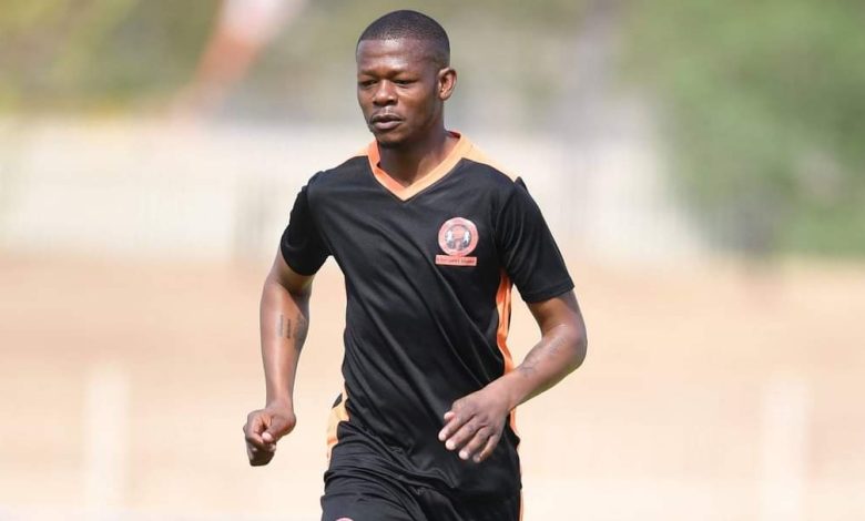 Polokwane City striker Ndumiso Mabena in action.