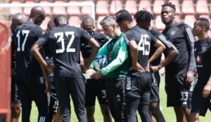 Orlando Pirates players at training