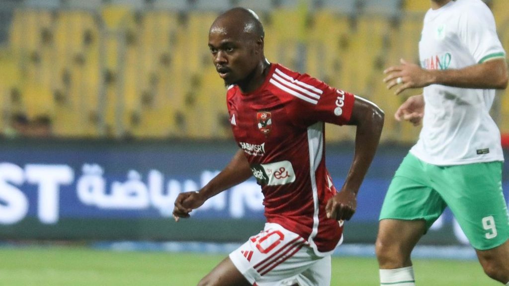 Percy Tau in action for Al Ahly