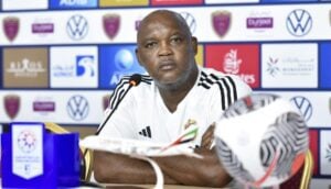 Pitso Mosimane during a press conference