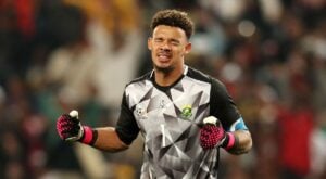 Ronwen Williams in action for Bafana Bafana